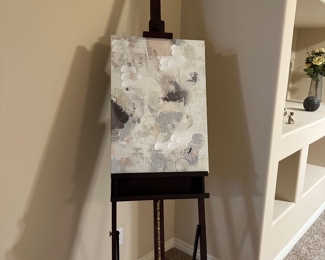 Picture on easel