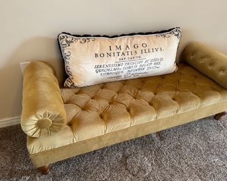 Gold vintage settee