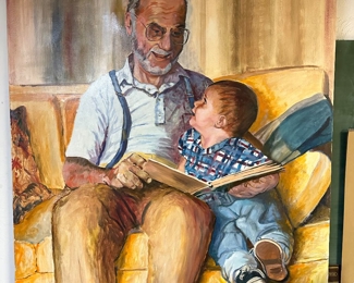 Self portrait of Ralph Fournier and his grandson