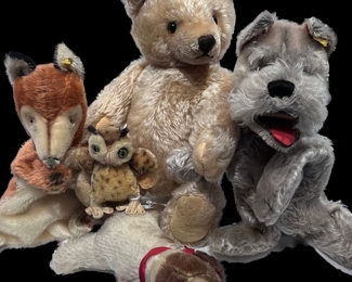 Adorable Steiff Stuffed Animals & Hand Puppets