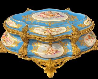 Sèvres Style Oval Casket