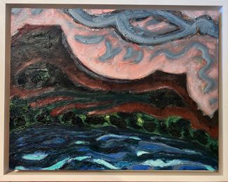 Gregory Amenoff Oil on Panel
"View #34"
13-3/4"x17-3/4