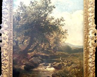 2 Oil on Canvas On the Lynn, North Devon, by WW Caffyn