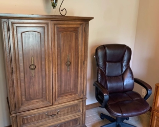 Cabinet and Desk Chair