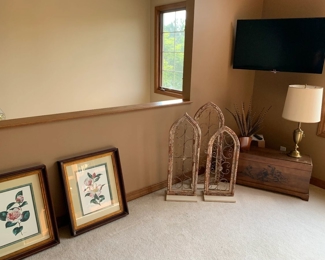 Wall-Mount or Stand TV, Decorative Arches and Botanical Art