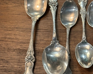 Antique Alvin Silver Co Sterling SILVER Flatware - 1900 Majestic Pattern