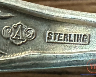 Antique Alvin Silver Co Sterling SILVER Flatware - 1900 Majestic Pattern