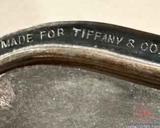 Antique TIFFANY & CO. Sterling Etched Pince Nez Eyeglasses Case
