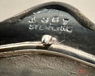 Antique TIFFANY & CO. Sterling Etched Pince Nez Eyeglasses Case