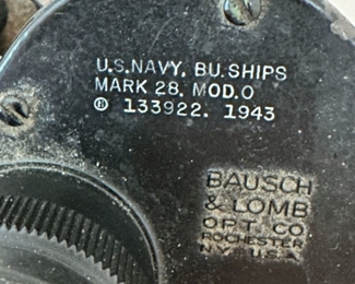 WWII (1943) U.S. Navy Binoculars with Original Case