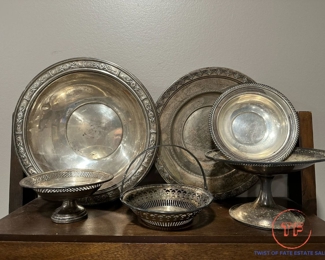 Misc Large Sterling SILVER Serving Pieces