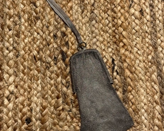 1920's German Sterling Silver Mesh Purse Marked GSJ