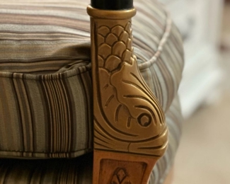 Vintage Carved Fish Armchair