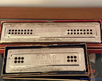 Vintage OLYMPIA and ECHO Harmonicas with Original Boxes