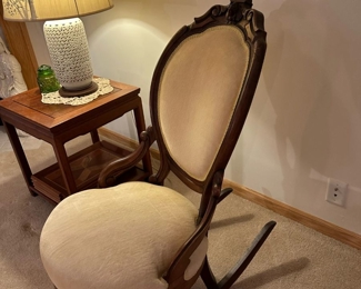 Hand Carved Victorian Parlor Rocker