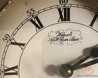 Vintage WUERSCH FALL RIVER MASS Brass Ship Nautical Clock