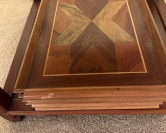 Teak Wood Inlay Trays
