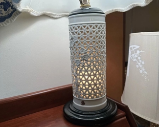 SEYEI Reticulated Blanc De Chine Table Lamp