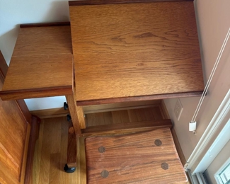 Handmade Drafting Table with Handmade Stool