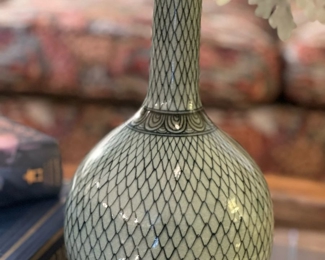 Fishnet Pattern Vase by THEODORE ALEXANDER