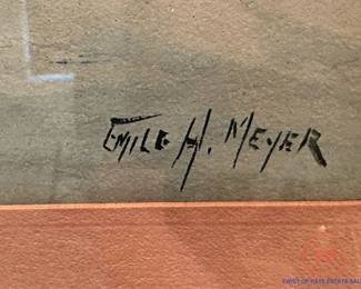 Original Watercolor by EMILE H MEYER