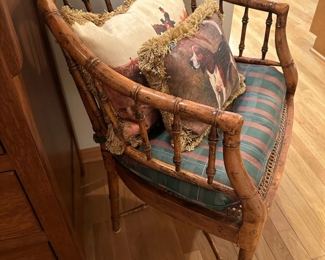 Vintage Rattan Style Armchair