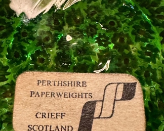 PERTHSHIRE Paperweight / Perfume Bottle with Millefiori