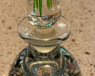 PERTHSHIRE Paperweight / Perfume Bottle with Millefiori