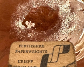 PERTHSHIRE Paperweight with Millefiori