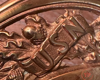  WWII Navy Officer's Sword made by Hilborn Hamburger INC. NY Solingen Germany 