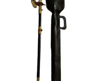  WWII Navy Officer's Sword made by Hilborn Hamburger INC. NY Solingen Germany 