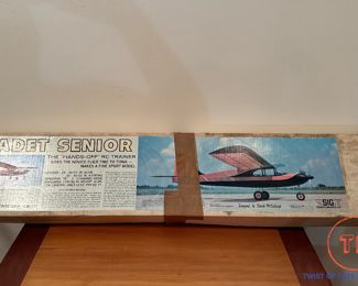 1980’s Kadet Senior Model RC Airplane Kit - Unbuilt