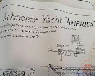 1960’s Model Shipways Bogota NJ Schooner Yacht “America” - Unbuilt