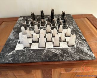 Hand Carved Marble Chess Set