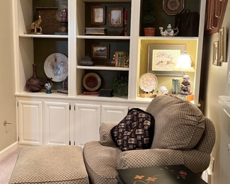 Massoud chair and ottoman, excellent condition