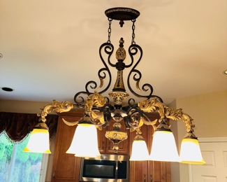 $200
OVER THE KITCHEN ISLAND CHANDELIER 