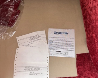 $100 EACH
THOMASVILLE RED WINGBACK CHAIRS-2 AVAILABLE
32.5”W x 34”D x 45”H