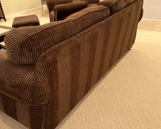 $350
BROYHILL CHOCOLATE BROWN SOFA 
89”L x 37”D x 35”H 
