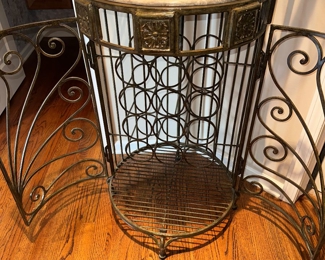 $250
TALL ROUND METAL BAR / WINE RACK
25”DIA x 78”H