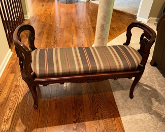 $200
WOODEN UPHOLSTERED BENCH
46”W x 18”D x 29”H 
