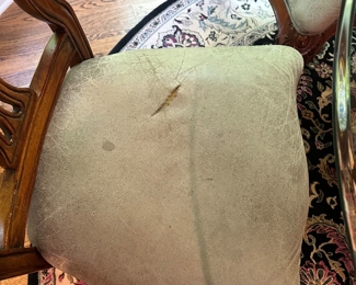 DAMAGE ON CHAIRS-NEEDS REUPHOLSTERING