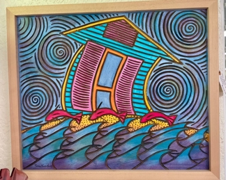 Artist Tony Krysinsky, Original Engraved Wood Painting