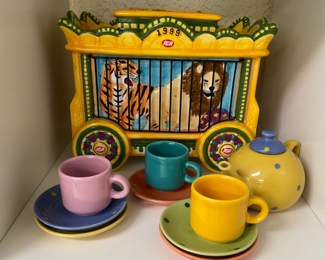 Frenzy Toy Tea Set & Circus Cookie Jar