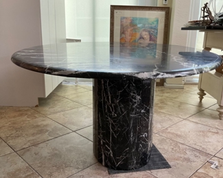 Marble Table w Marble Base