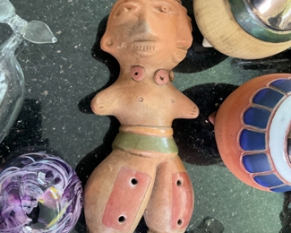 Mexican Red Clay Flute