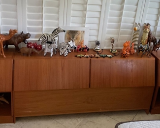 MCM Queen Storage Headboard & 2 Night Stands 