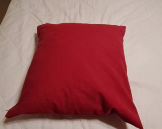 Red Square Pillow