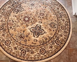 Circular Oriental Rug - Good Condition