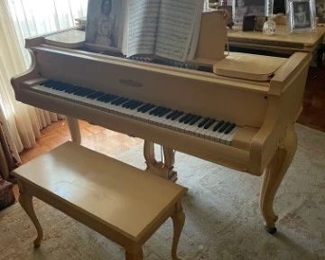 Chickering Baby Grand Piano.  Excellent condition.  Has been Custom repainted.  