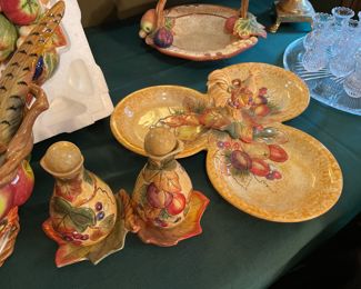 Relish dish and oil & vinegar set 